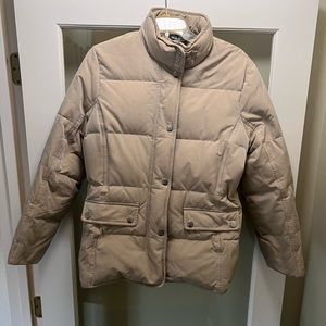 Brooks Brothers Luxury Down Jacket, Beige, size 14